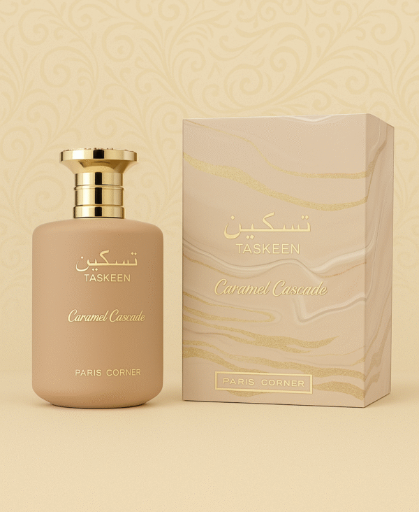 Caramel Cascade Takseen parfum dubai mixte bouteille et emballage